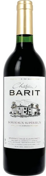 Chateau Barit reserve export Bordeaux Superiour rouge 2022 14,5%.W/g R.PARKERA nadzwyczajny rocznik 95 pkt