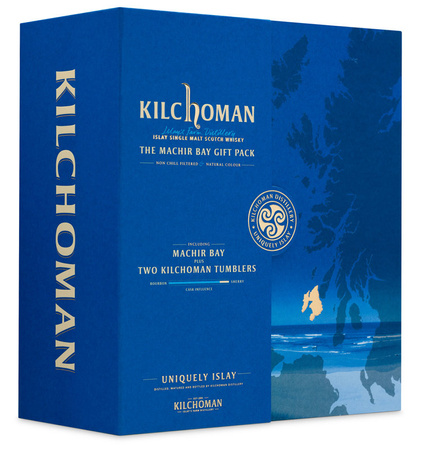 KILCHOMAN MACHIR BAY 0,7 46%+ 2 szklanki