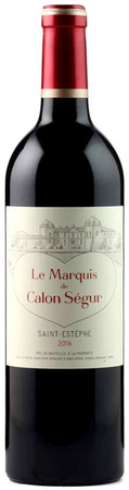 Le Marquis de Calon Segur Bordeaux Saint-Estephe 2016 - ROBERT PARKER 91 PKT