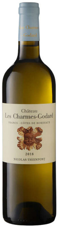 Ch. les Charmes-Godard Cotes Bordeaux Blanc 2018.  S.Derenoncourt/Thienpont Family Crus  ROBERT PARKER 89 PKT