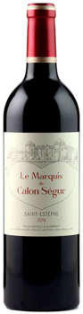 Le Marquis de Calon Segur Bordeaux Saint-Estephe 2016 - ROBERT PARKER 91 PKT